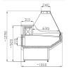 Positive Refrigerated Display Owen - 1 m² - CombiSteel