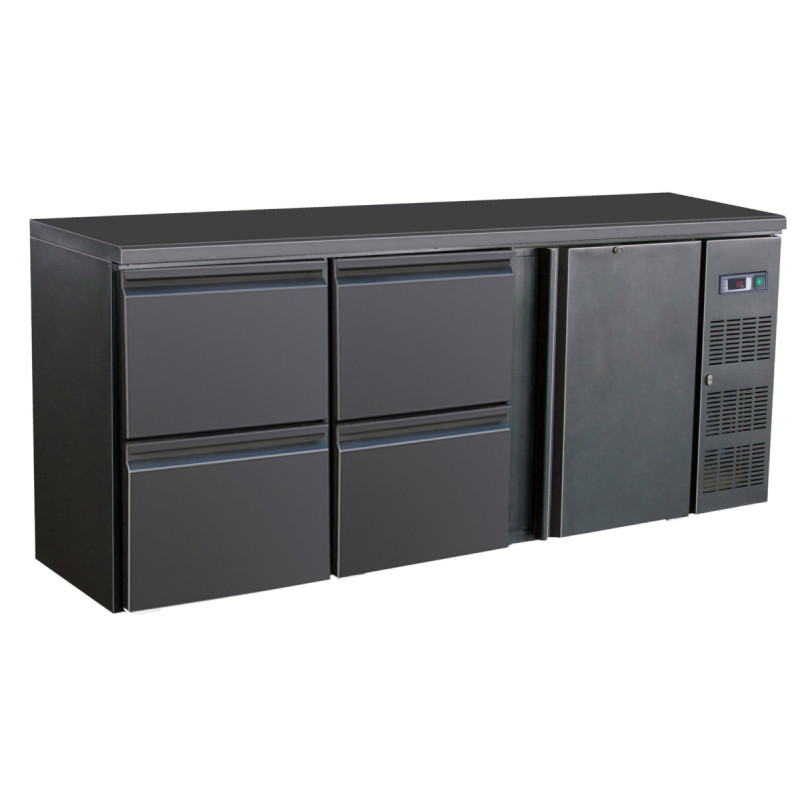 Rückkühlschrank mit 1 Tür und 4 Schubladen - 537 L - CombiSteel