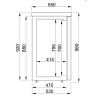 Rückkühler mit 3 Glastüren - 500 L - CombiSteel