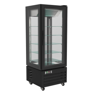 Chilled Pastry Display Case 400L - CombiSteel Black Effect