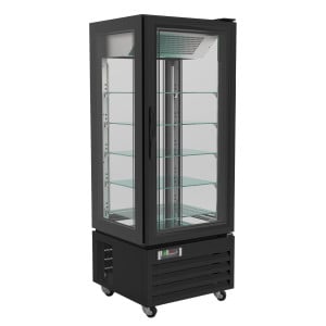 Vitrine Réfrigérée Pâtissière 400L - CombiSteel Effet Noir