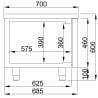 Positive Refrigerated Table 2 Drawers 180 L CombiSteel - High Performance and Ecological