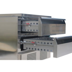 Positive/Negative Refrigerated Base - 179 L - 4 GN 1/1 in Stainless Steel