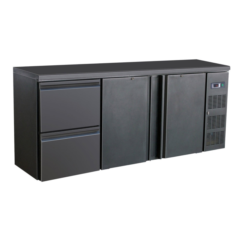 Refrigerated Back Bar 537L - 2 Doors and 2 Drawers CombiSteel