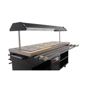 Buffet Chaud CombiSteel - Acier Inoxydable GN 1/1 & Éclairage LED