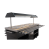 Buffet Chaud CombiSteel - Acier Inoxydable GN 1/1 & Éclairage LED