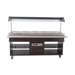 Buffet Warm CombiSteel - Roestvrij Staal GN 1/1 & LED Verlichting