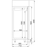 Edelstahl-Kühlschrank 1 Tür - 550L Combisteel