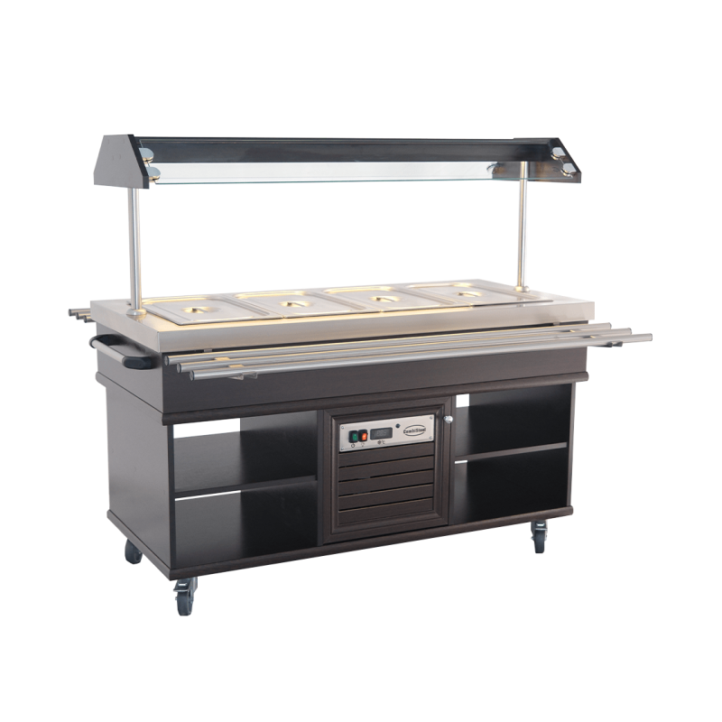 Koelbuffet 4 GN 1/1 - CombiSteel: Professionele prestaties en elegant design