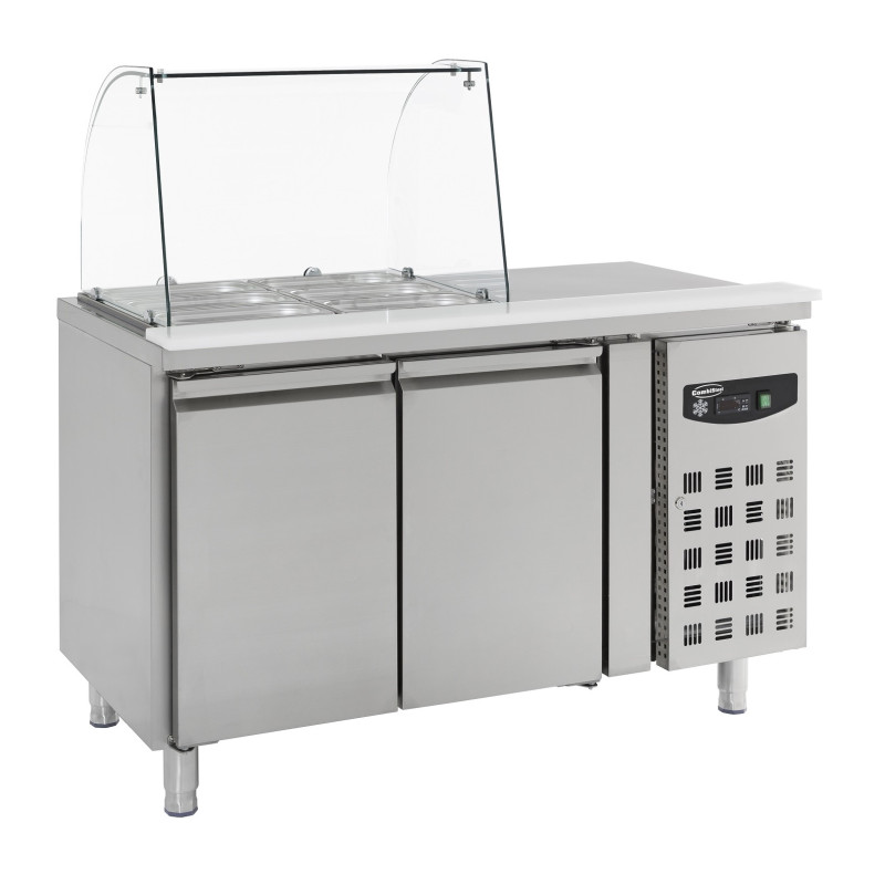 Saladette Koelkast met 2 Deuren - 2 GN 1/1 - CombiSteel Saladette Koelkast met 2 Deuren - 2 GN 1/1 - CombiSteel