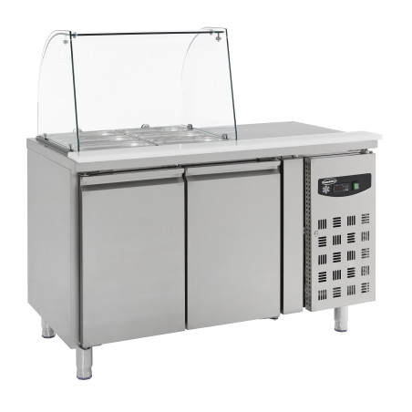 Saladette Koelkast met 2 Deuren - 2 GN 1/1 - CombiSteel