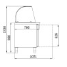 Saladette Koelkast met 2 Deuren - 2 GN 1/1 - CombiSteel