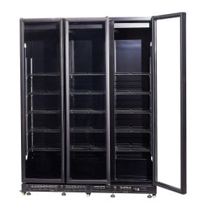 Professionele koelvitrine met 3 glazen deuren - CombiSteel 1200L