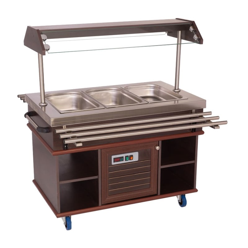 Buffet Gekoeld 3 GN 1/1 CombiSteel Prestatie en Elegant