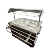 Buffet Gekoeld 3 GN 1/1 CombiSteel Prestatie en Elegant