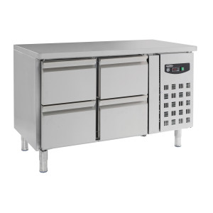 Positieve Koelwerkbank met 4 Laden - 282 L - CombiSteel