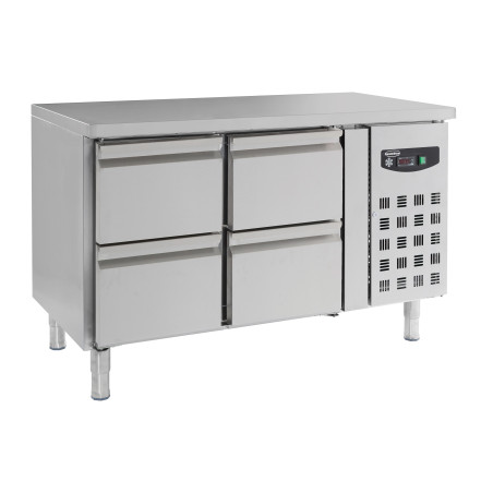 Positieve Koelwerkbank met 4 Laden - 282 L - CombiSteel