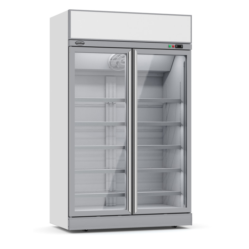 Positieve Koelvitrine met 2 Glazen Deuren - 1000 L - CombiSteel Positieve Koelvitrine met 2 Glazen Deuren - 1000 L - CombiSteel
