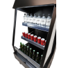 Positive Refrigerated Display Case Combisteel - 165L in Black | Professional Refrigerator