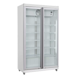 Positieve Koelkastkast - 2 Glazen Deuren - 785 L - CombiSteel