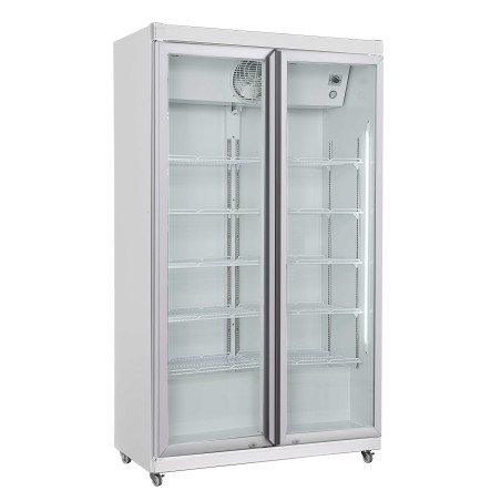 Positive Kühlvitrine - 2 Glastüren - 785 L - CombiSteel