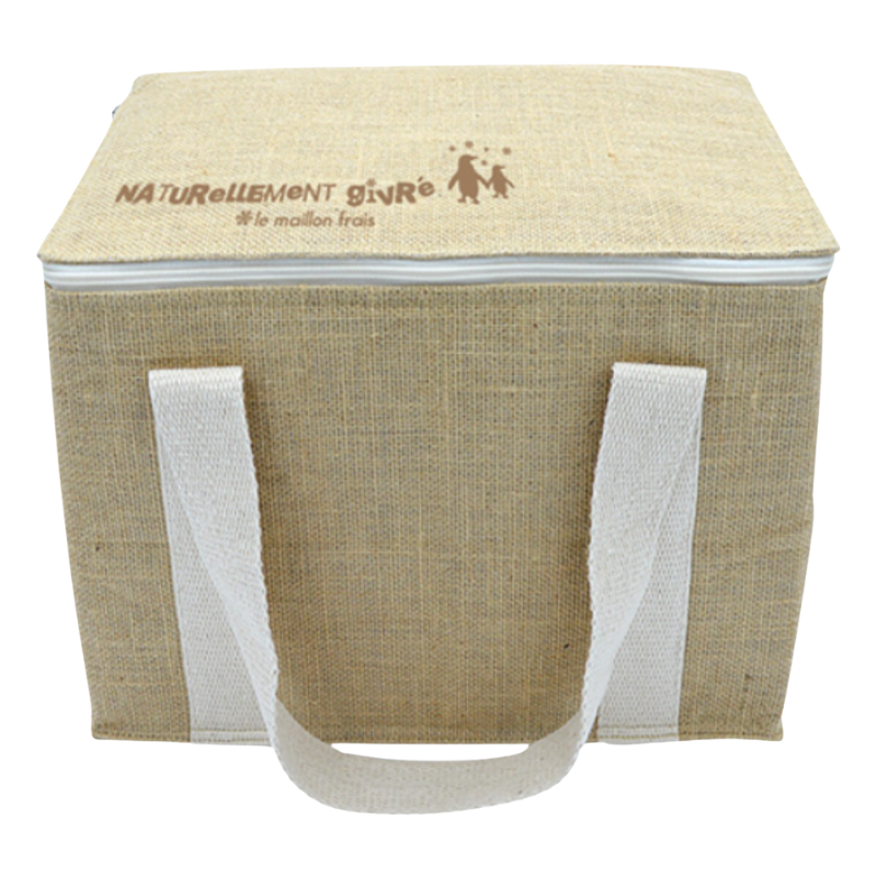 Isothermische koelboxen "Naturellement Givré" in jute - FourniResto Isothermische koelboxen "Naturellement Givré" in jute - FourniResto