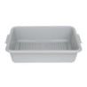 Perforated Food Tray in Polypropylene - Gray - Vogue