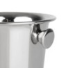 Stainless Steel Ice Bucket with Handles and Grooves - 1050 ml - Olympia