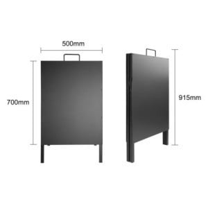 Trottoirbord Metalen Frame - 500 x 850 mm - Olympia