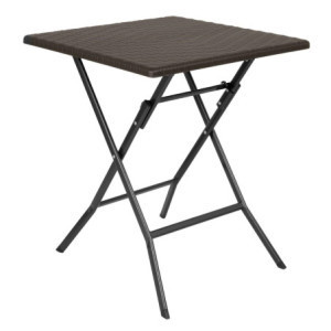 Bruine Vierkante Inklapbare Tafel - 62 x 62 cm - Bolero