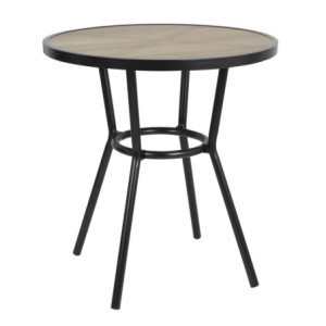 Zwarte Marston Ronde Tafel voor Buiten - ⌀ 70 mm - Bolero