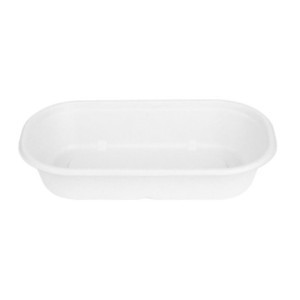 Ovale Schaal van Bagasse - 850 ml - Set van 100 - Fiesta