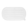 Couvercle PET pour Barquette Ovale en Bagasse - Lot de 100 - Fiesta