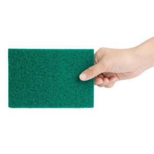 Tampon à Récurer Vert - 110 x 151 mm - Lot de 10 - Jantex