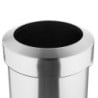 Brushed Steel Trash Can with Open Lid - 70 L - Bolero