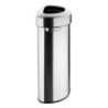 Brushed Steel D Bin with Open Lid - 86 L - Bolero