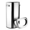 Brushed Steel D Bin with Open Lid - 86 L - Bolero