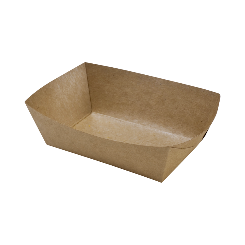 Kraft French Fry Tray - 135 x 85 mm - Pack of 250 - FourniResto