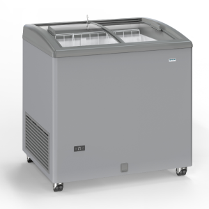 Diepvriezer RVS Uiterlijk met Glazen Schuifdeuren - 170 L - TENSAI