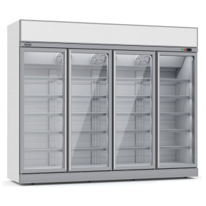 Negatieve Koelvitrine - 4 Glazen Deuren - 2060 L - CombiSteel
