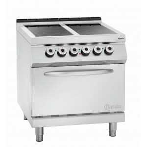 Keramische kookplaat met 4 stralingszones - Elektrische oven GN 2/1 van het merk Bartscher