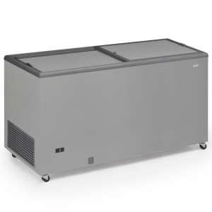 Professionelle Edelstahl-Truhe Gefrierschrank mit undurchsichtigem Deckel - 400 L