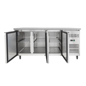 Tischkühlschrank 3 Türen GN1/1 - Tiefe 700 - Dynasteel