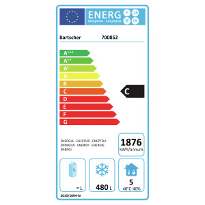 Negatieve Koelkastkast GN 2/1 - 650 L - Bartscher