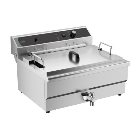 Professionelle Fritteuse mit Ablasshahn - 25 L - CombiSteel