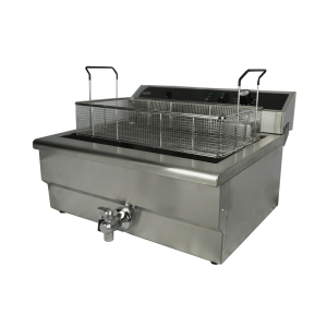 Professional Deep Fryer with Drain Valve - 25 L - CombiSteel