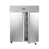 Negativer Schrank 1400 L Edelstahl 2 Türen GN 2/1 Belüftet