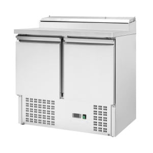 Star Kühltheke - 2 Türen mit aufklappbarem Deckel