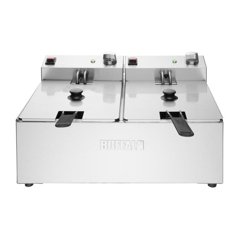 Doppelte elektrische Fritteuse - 2X5L - Buffalo Doppelte elektrische Fritteuse - 2X5L - Buffalo