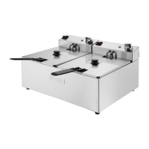 Dubbele Elektrische Friteuse - 2X5L - Buffalo